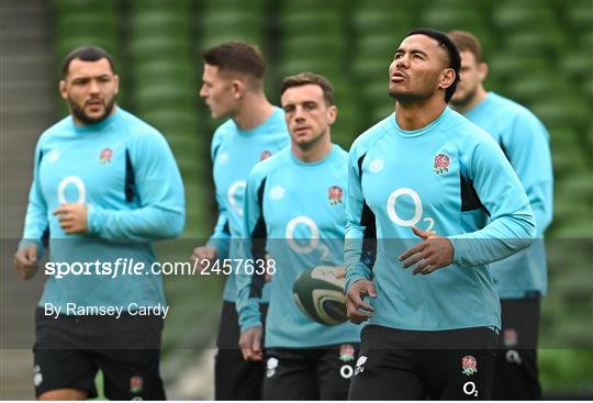 England Rugby Captain's Run and Media Conference