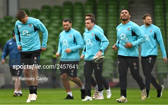 England Rugby Captain's Run and Media Conference