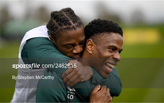 Republic of Ireland Training Session and Press Conference Republic of Ireland Training Session and Press Conference