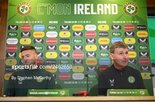 Republic of Ireland Training Session and Press Conference Republic of Ireland Training Session and Press Conference