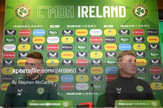 Republic of Ireland Training Session and Press Conference Republic of Ireland Training Session and Press Conference