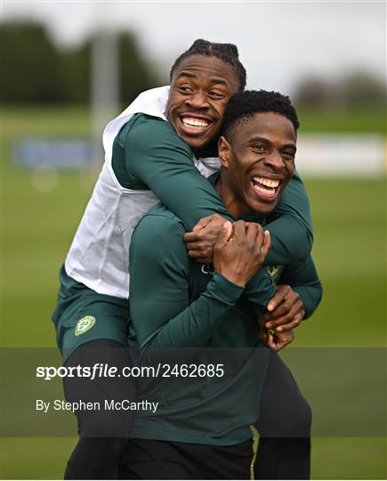 Republic of Ireland Training Session and Press Conference Republic of Ireland Training Session and Press Conference