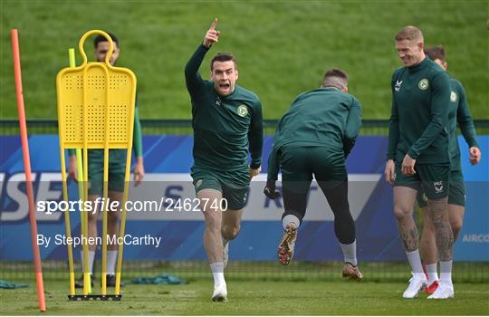 Republic of Ireland Training Session and Press Conference