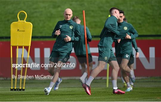 Republic of Ireland Training Session and Press Conference