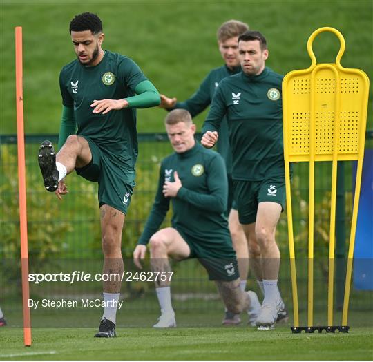Republic of Ireland Training Session and Press Conference Republic of Ireland Training Session and Press Conference
