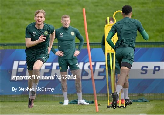 Republic of Ireland Training Session and Press Conference Republic of Ireland Training Session and Press Conference