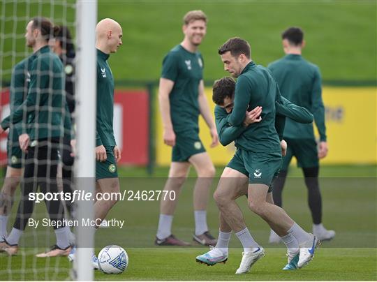 Republic of Ireland Training Session and Press Conference