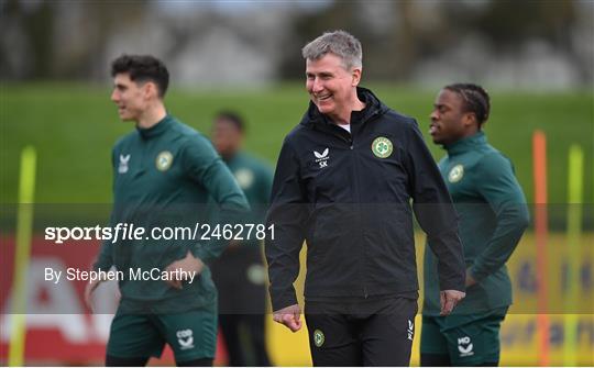 Republic of Ireland Training Session and Press Conference Republic of Ireland Training Session and Press Conference