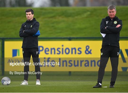 Republic of Ireland Training Session and Press Conference