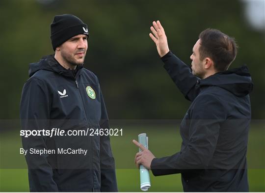 Republic of Ireland Training Session and Press Conference Republic of Ireland Training Session and Press Conference