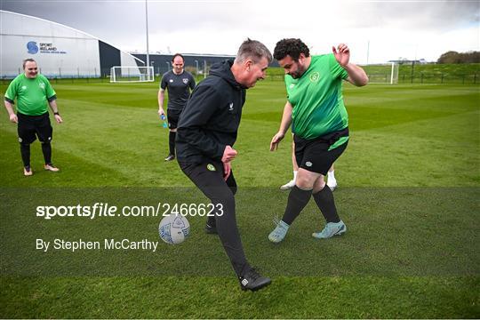 Special Olympics Ireland Football Team Visit Republic of Ireland Training Session