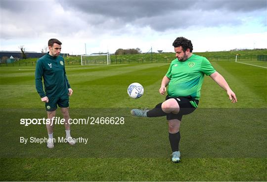 Special Olympics Ireland Football Team Visit Republic of Ireland Training Session