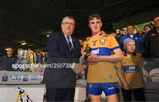 Electric Ireland Player of the Match at Cork v Clare - 2023 Electric Ireland Munster GAA Hurling Minor Championship Final