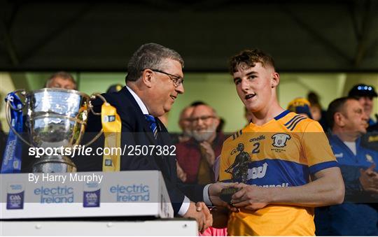 Electric Ireland Player of the Match at Cork v Clare - 2023 Electric Ireland Munster GAA Hurling Minor Championship Final