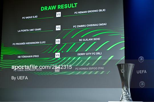 UEFA Europa Conference League 2023/24 First Qualifying Round Draw