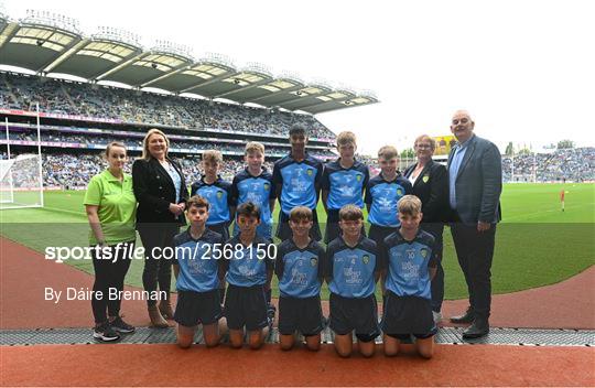 INTO Cumann na mBunscol GAA Respect Exhibition Go Games at GAA Football All-Ireland Senior Championship Semi-Final
