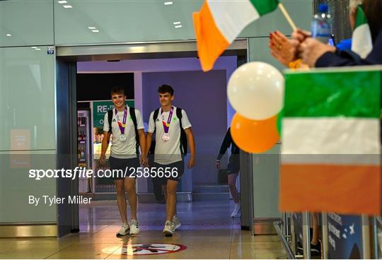 Team Ireland return from the 2023 Summer European Youth Olympic Festival in Slovenia
