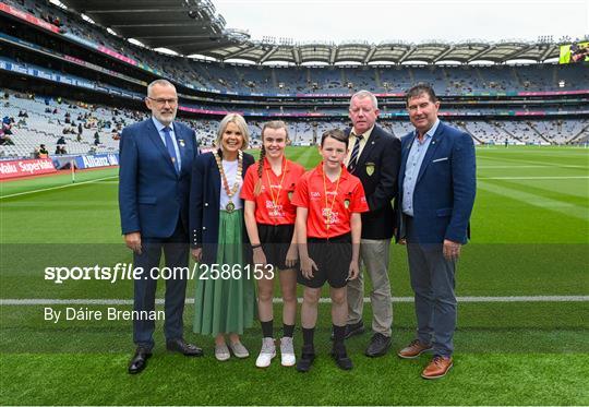 INTO Cumann na mBunscol GAA Respect Exhibition Go Games at GAA Football All-Ireland Senior Championship Final