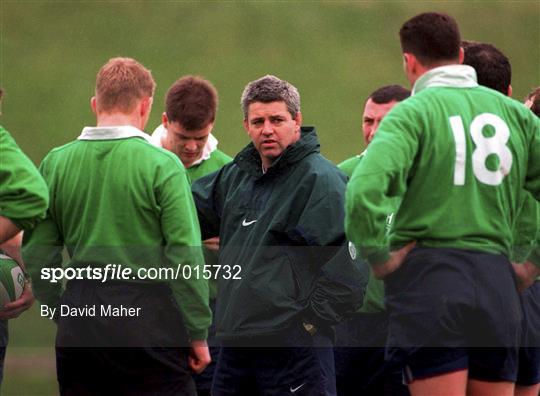 Ireland Rugby Squad Training 1998