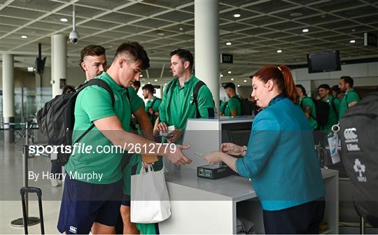 Ireland Team Travel to the 2023 Rugby World Cup