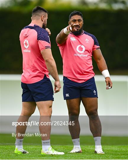 Ireland Rugby Squad Training and Media Conference