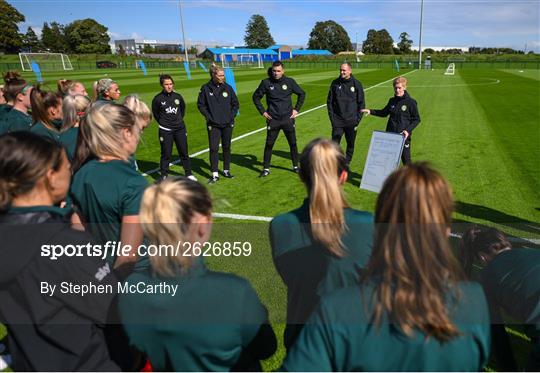 Republic of Ireland Women Training Session and Press Conference Republic of Ireland Women Training Session and Press Conference