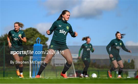 Republic of Ireland Women Training Session and Press Conference Republic of Ireland Women Training Session and Press Conference