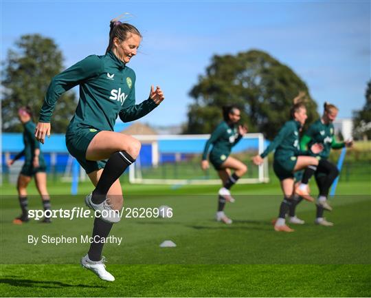 Republic of Ireland Women Training Session and Press Conference Republic of Ireland Women Training Session and Press Conference