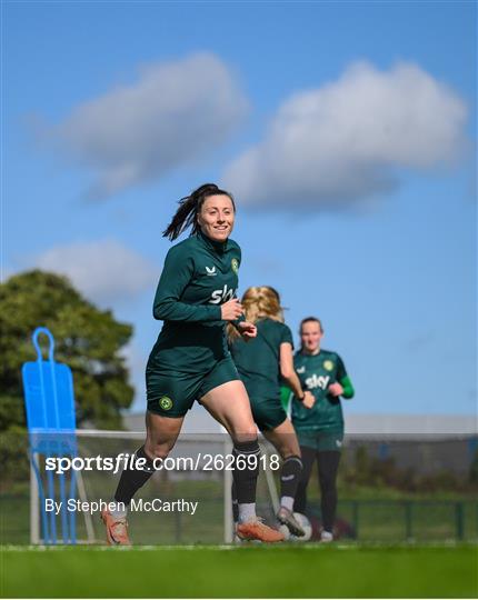 Republic of Ireland Women Training Session and Press Conference Republic of Ireland Women Training Session and Press Conference