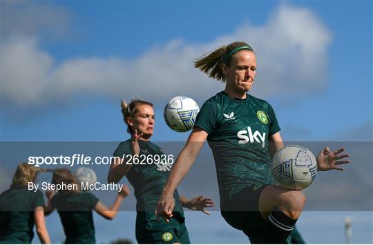 Republic of Ireland Women Training Session and Press Conference Republic of Ireland Women Training Session and Press Conference