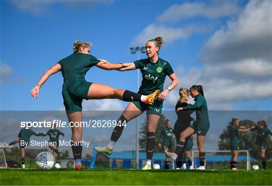 Republic of Ireland Women Training Session and Press Conference