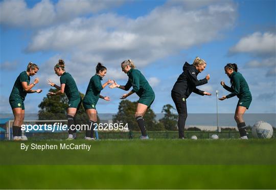 Republic of Ireland Women Training Session and Press Conference Republic of Ireland Women Training Session and Press Conference