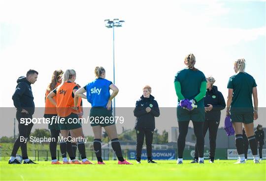 Republic of Ireland Women Training Session and Press Conference Republic of Ireland Women Training Session and Press Conference