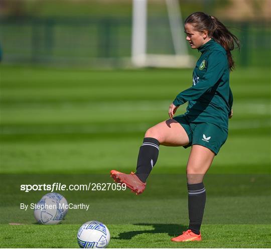 Republic of Ireland Women Training Session and Press Conference Republic of Ireland Women Training Session and Press Conference