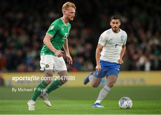 Republic of Ireland v Greece - UEFA EURO 2024 Championship Qualifier