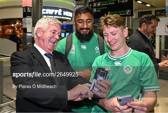 Ireland Rugby Team Return From 2023 Rugby World Cup