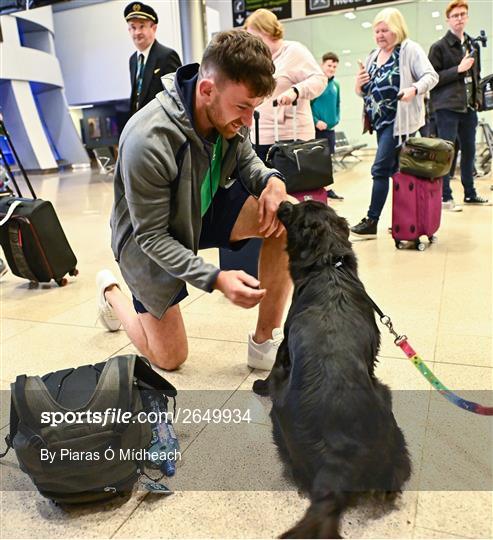 Ireland Rugby Team Return From 2023 Rugby World Cup Ireland Rugby Team Return From 2023 Rugby World Cup