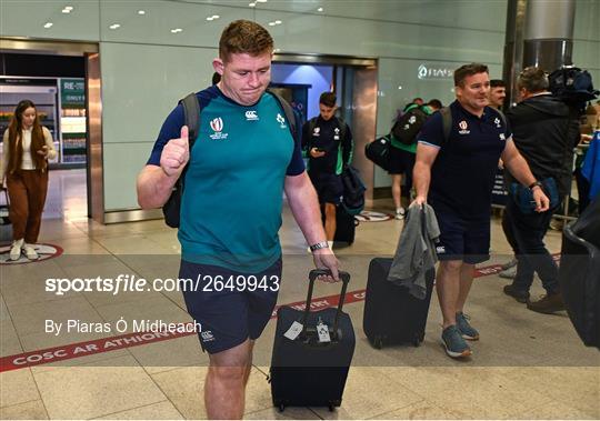 Ireland Rugby Team Return From 2023 Rugby World Cup