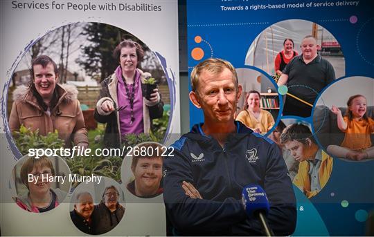 Leo Cullen visits Leinster charity partner St Michael’s House