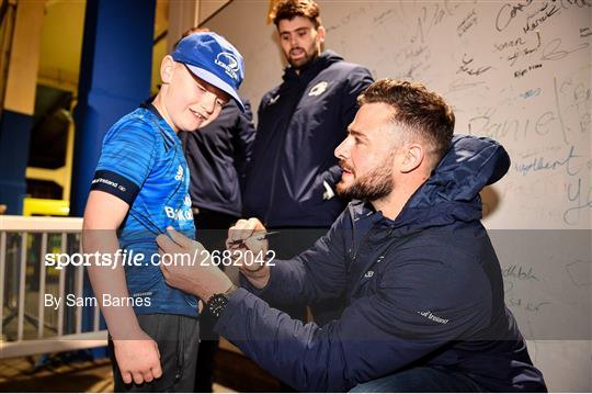 Activities at Leinster v Scarlets - United Rugby Championship