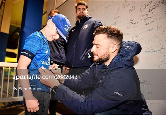 Activities at Leinster v Scarlets - United Rugby Championship Activities at Leinster v Scarlets - United Rugby Championship