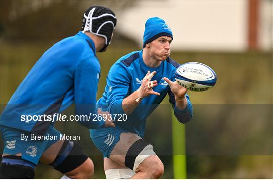 Leinster Rugby Squad Training Session and Media Conference