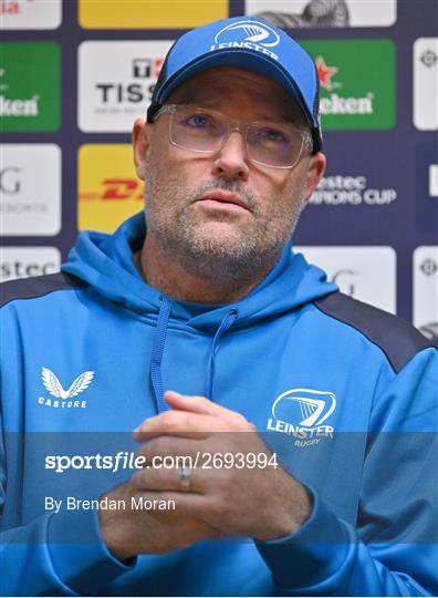 Leinster Rugby Squad Training Session and Media Conference