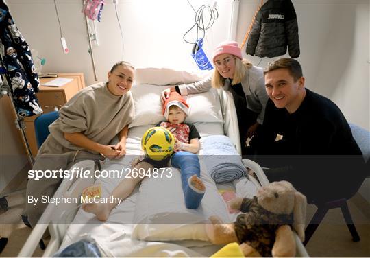 Katie McCabe Visit to Children’s Health Ireland at Crumlin
