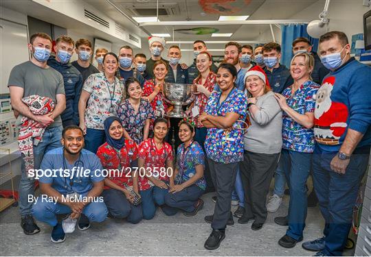 All-Ireland Senior Football Championship winners visit Children's Health Ireland at Temple Street
