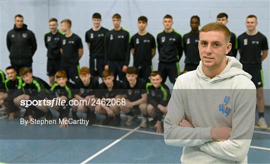 Killian Phillips Visits Football and Fitness Transition Year