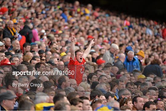 Supporters at the GAA Hurling All-Ireland Championship Finals