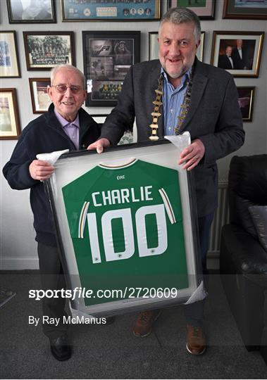 FAI presentation to Charlie O'Leary on his 100th Birthday