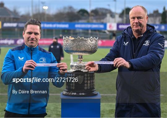 Bank of Ireland Leinster Schools Senior Cup Second Round Draw