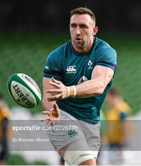 Ireland Rugby Captain's Run and Media Conference